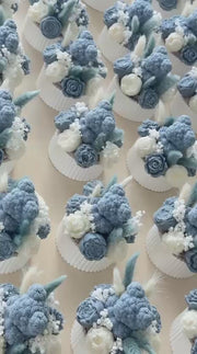 Teddy Bear Floral Soy Wax Baby Shower Candle Favor