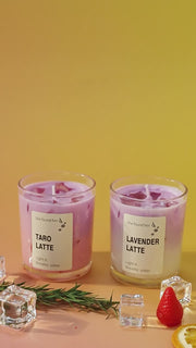 Handmade Sakura Latte Candle