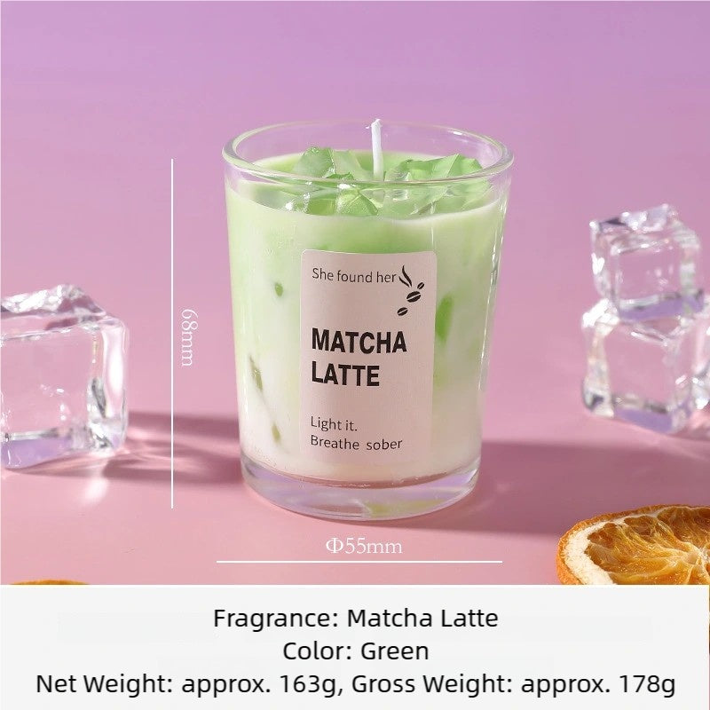 Handmade Matcha Latte Candle