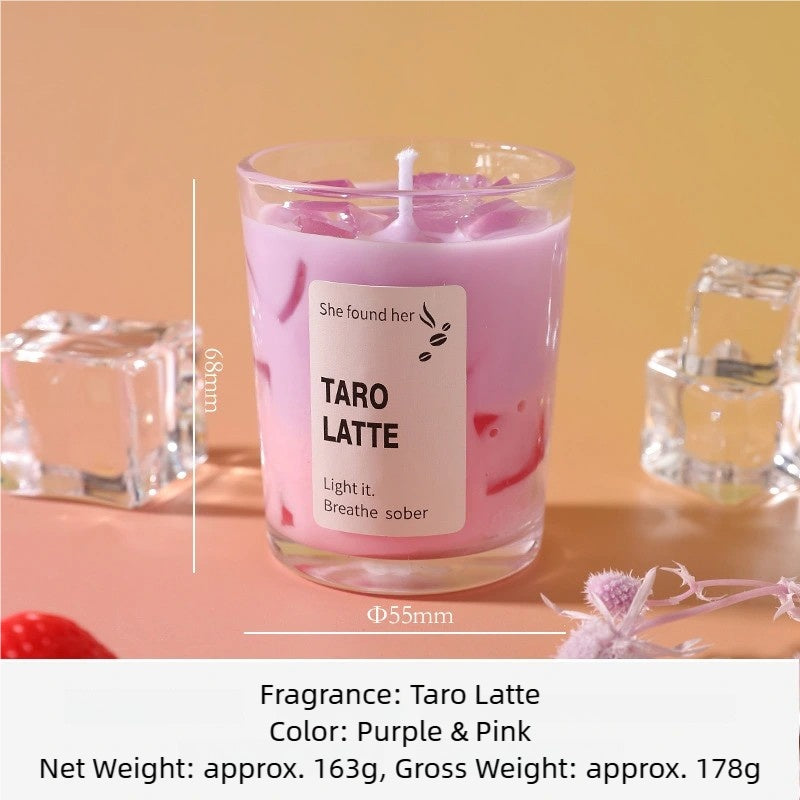 Handmade Taro Latte Candle