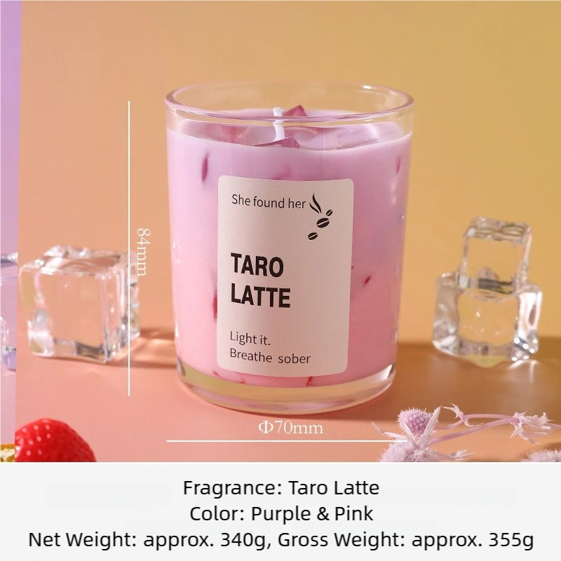 Handmade Taro Latte Candle