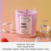 Handmade Taro Latte Candle