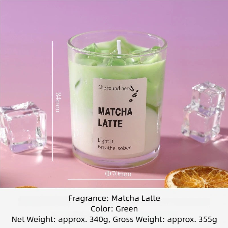 Handmade Matcha Latte Candle