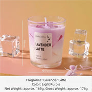 Handmade Lavender Latte Candle