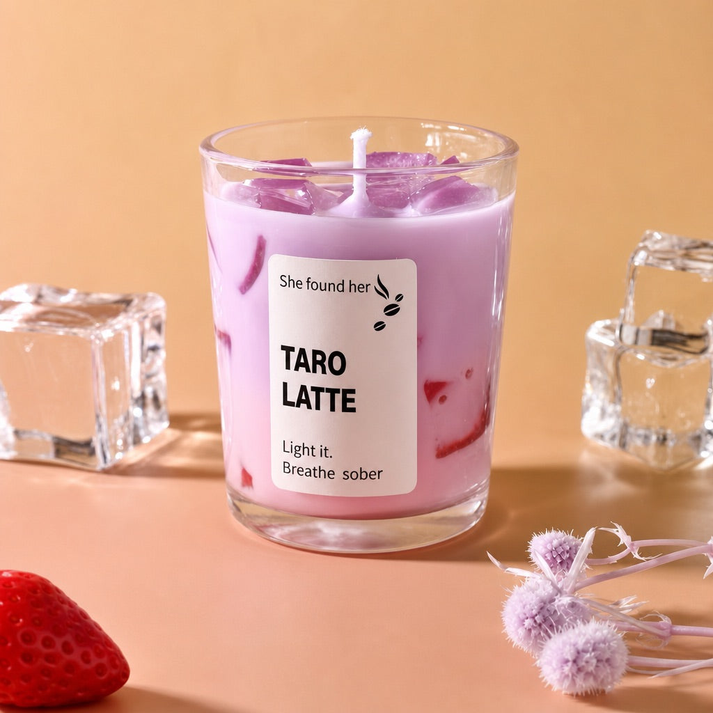 Taro Latte Candle