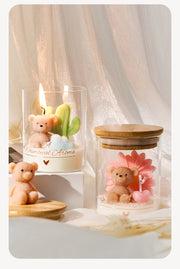 Whimsical Bear Candle Jar