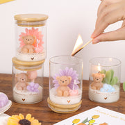 Whimsical Bear Candle Jar
