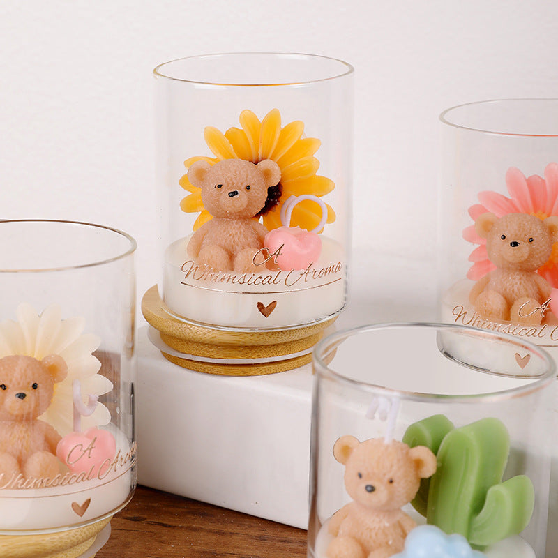 Whimsical Bear Candle Jar